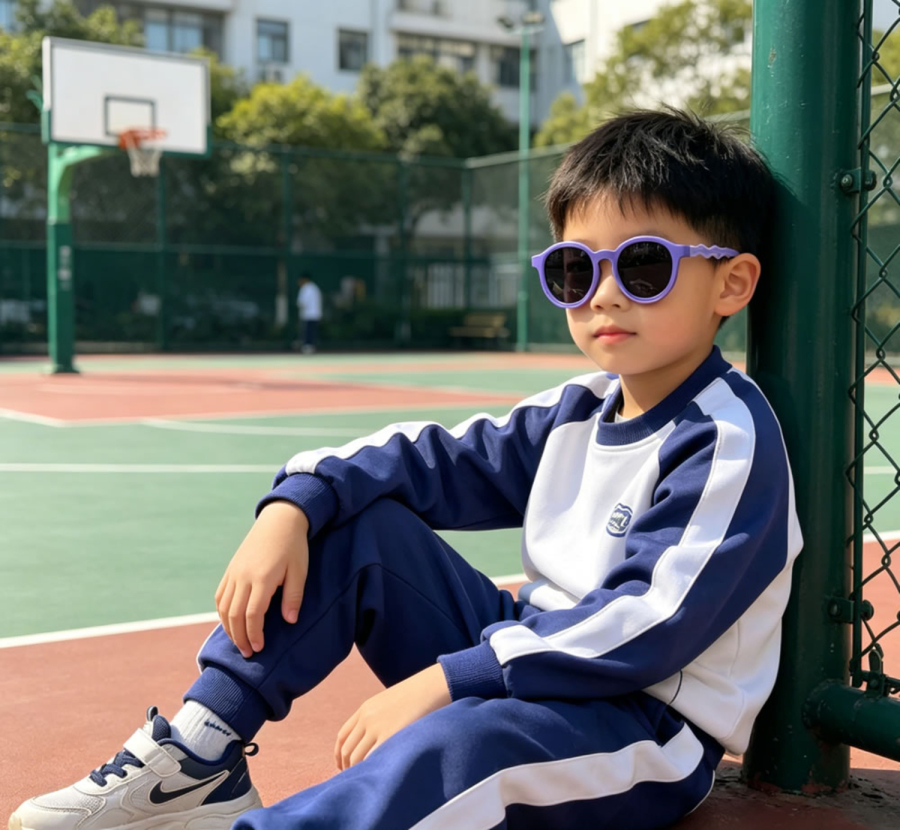 6-10岁儿童男女-硅胶材质-高清偏光防紫外线墨镜